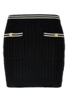 braided cotton mini skirt