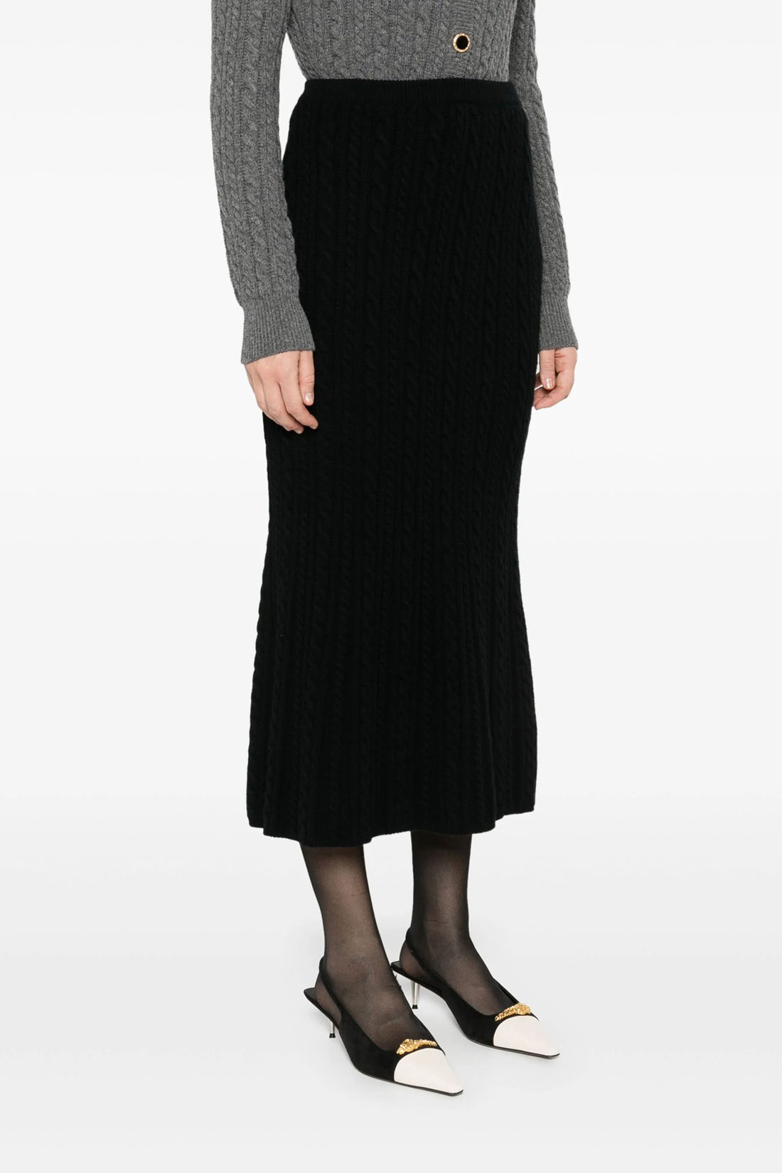 ALESSANDRA RICH 40 long wool skirt
