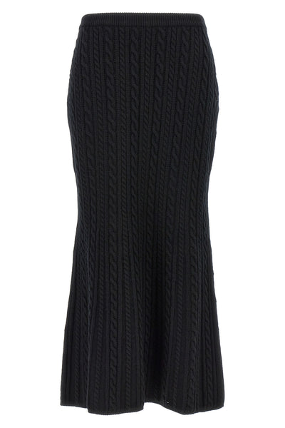 long wool skirt