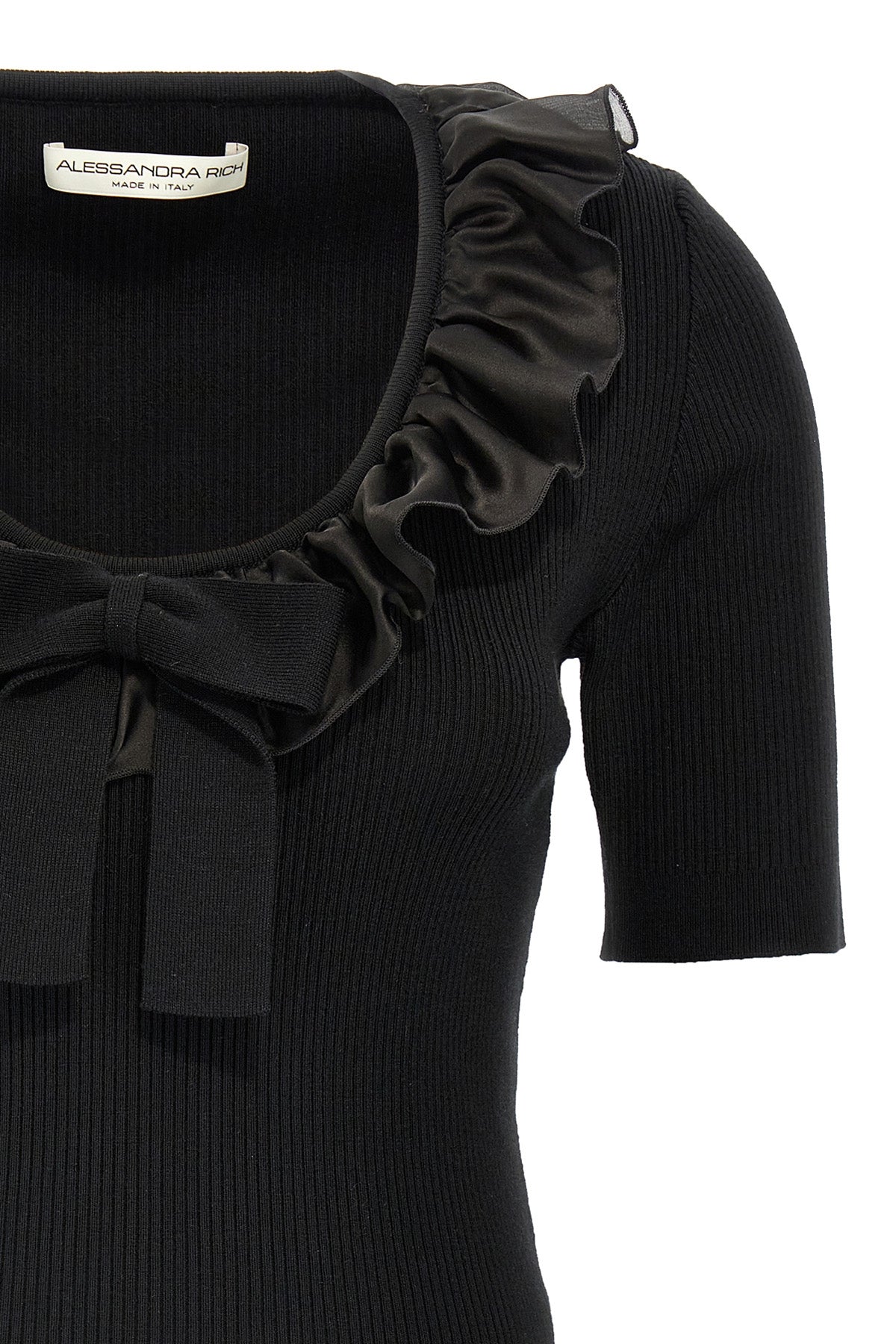 t-shirt in stretch wool and cashmere blend