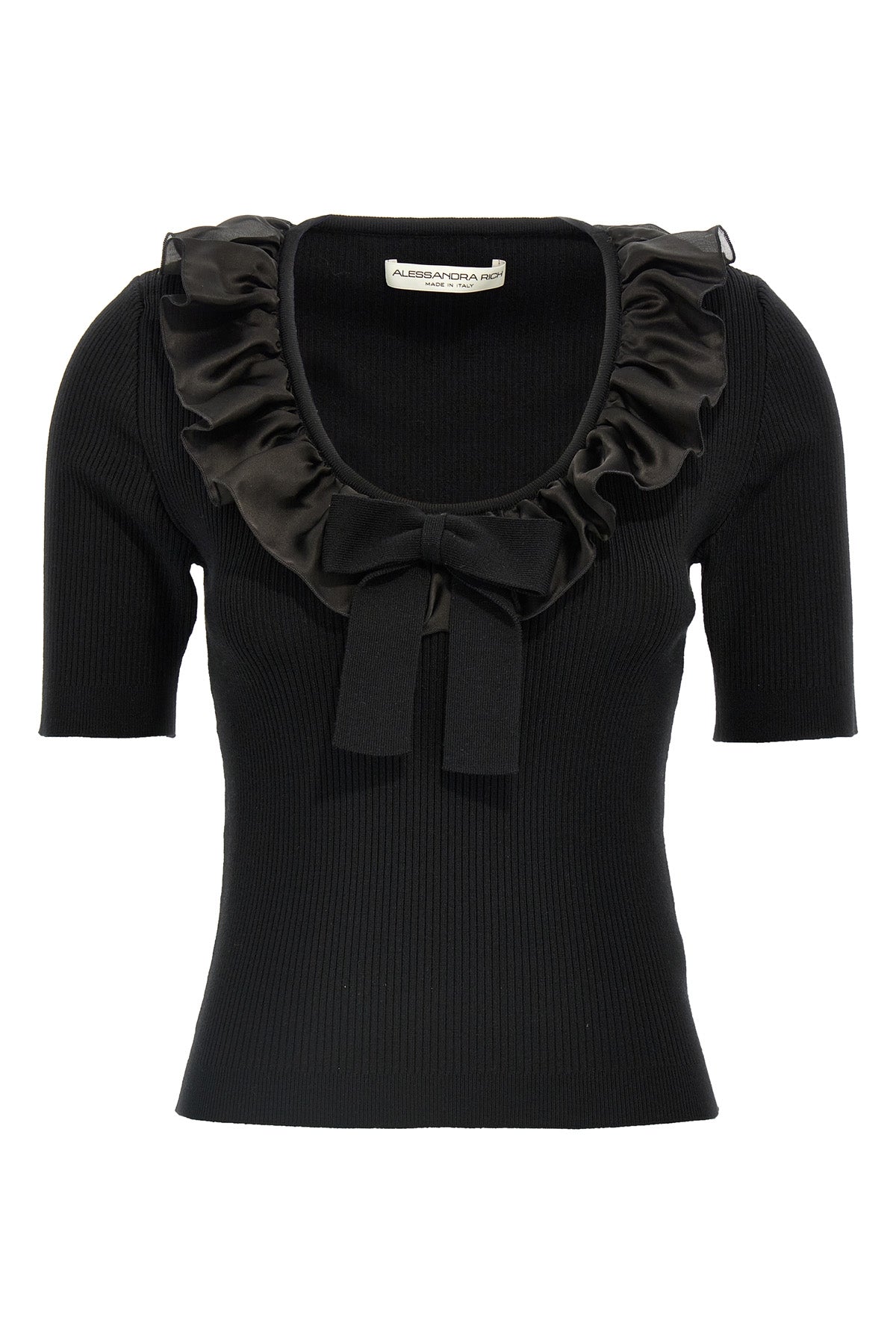 t-shirt in stretch wool and cashmere blend