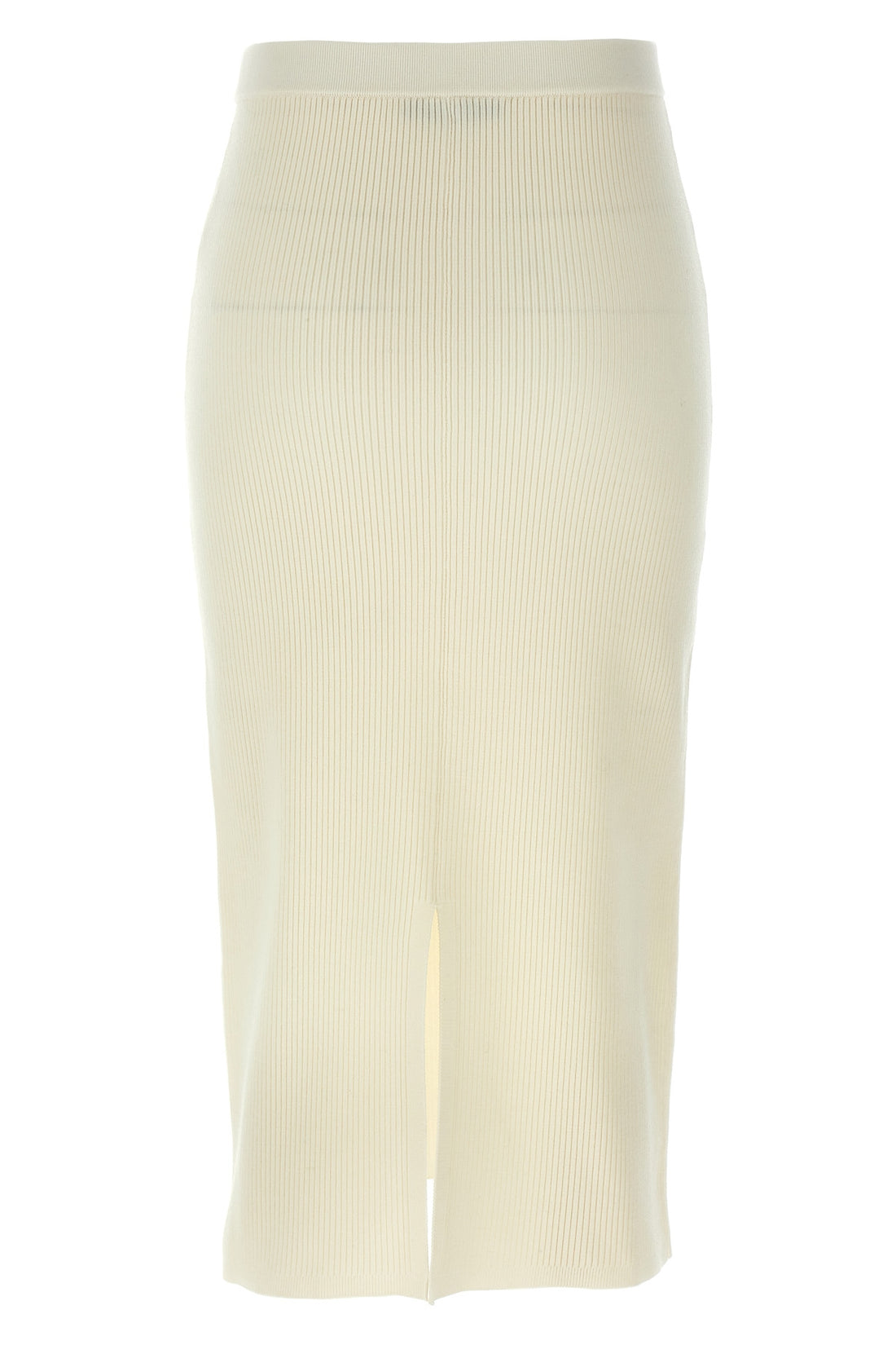 ALESSANDRA RICH 42 midi skirt in ribbed stretch wool and cashmere blend