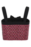 wool blend tweed top