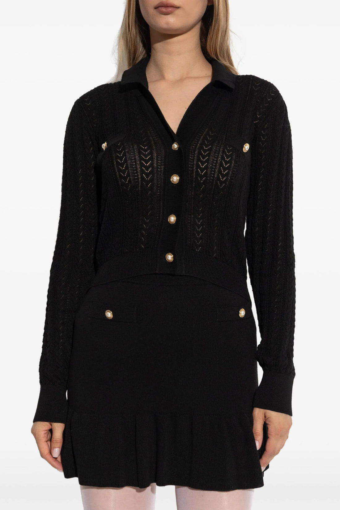 ALESSANDRA RICH 40 cashmere blend knit cardigan