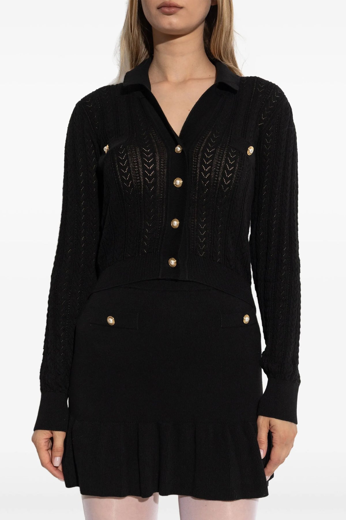 cashmere blend knit cardigan