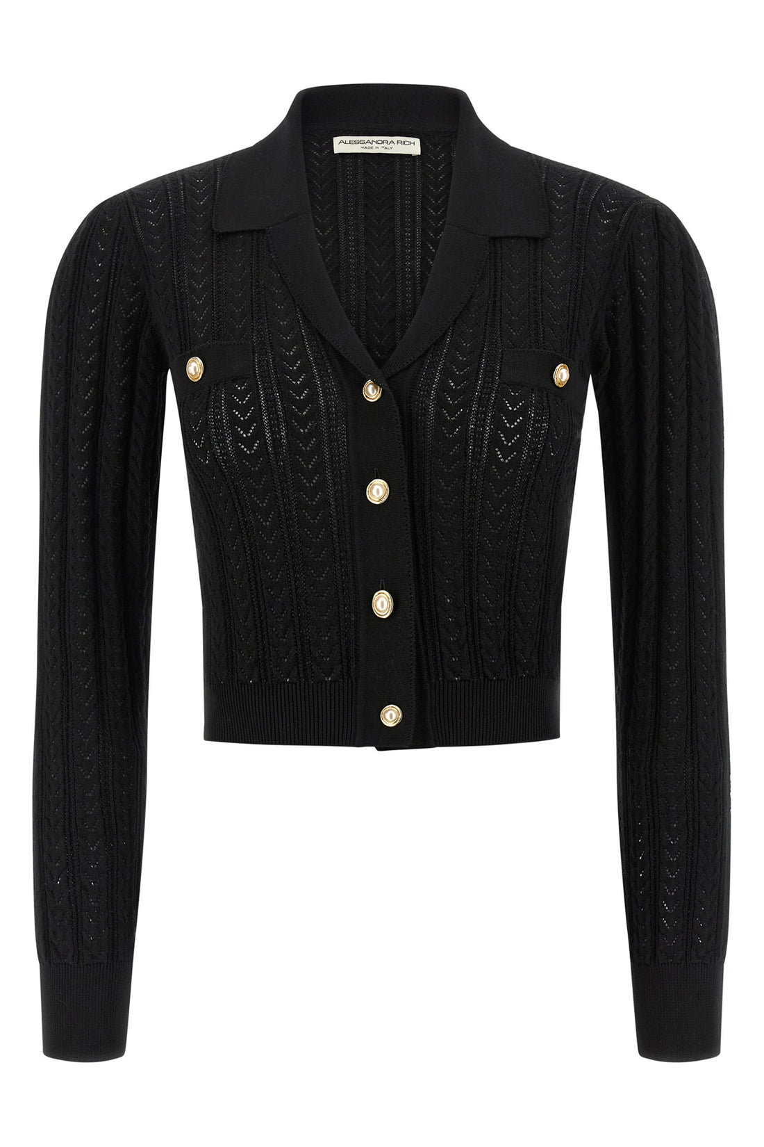 ALESSANDRA RICH 40 cashmere blend knit cardigan