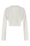 carded mohair cardigan in alpaca and wool blend