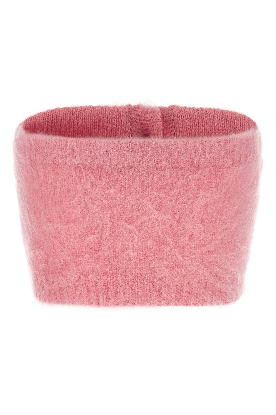 ALESSANDRA RICH 38 sleeveless band top in carded mohair wool