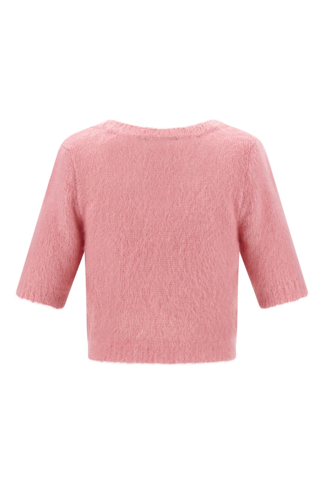 ALESSANDRA RICH 38 carded mohair cardigan in alpaca and wool blend