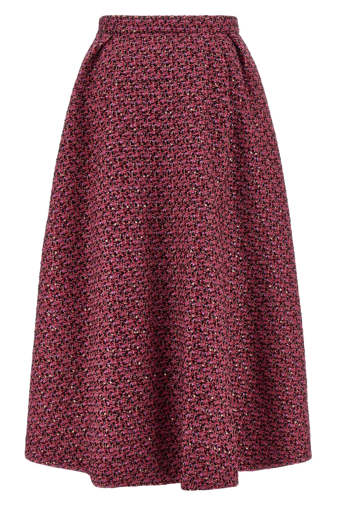 ALESSANDRA RICH 38 full skirt in wool blend tweed