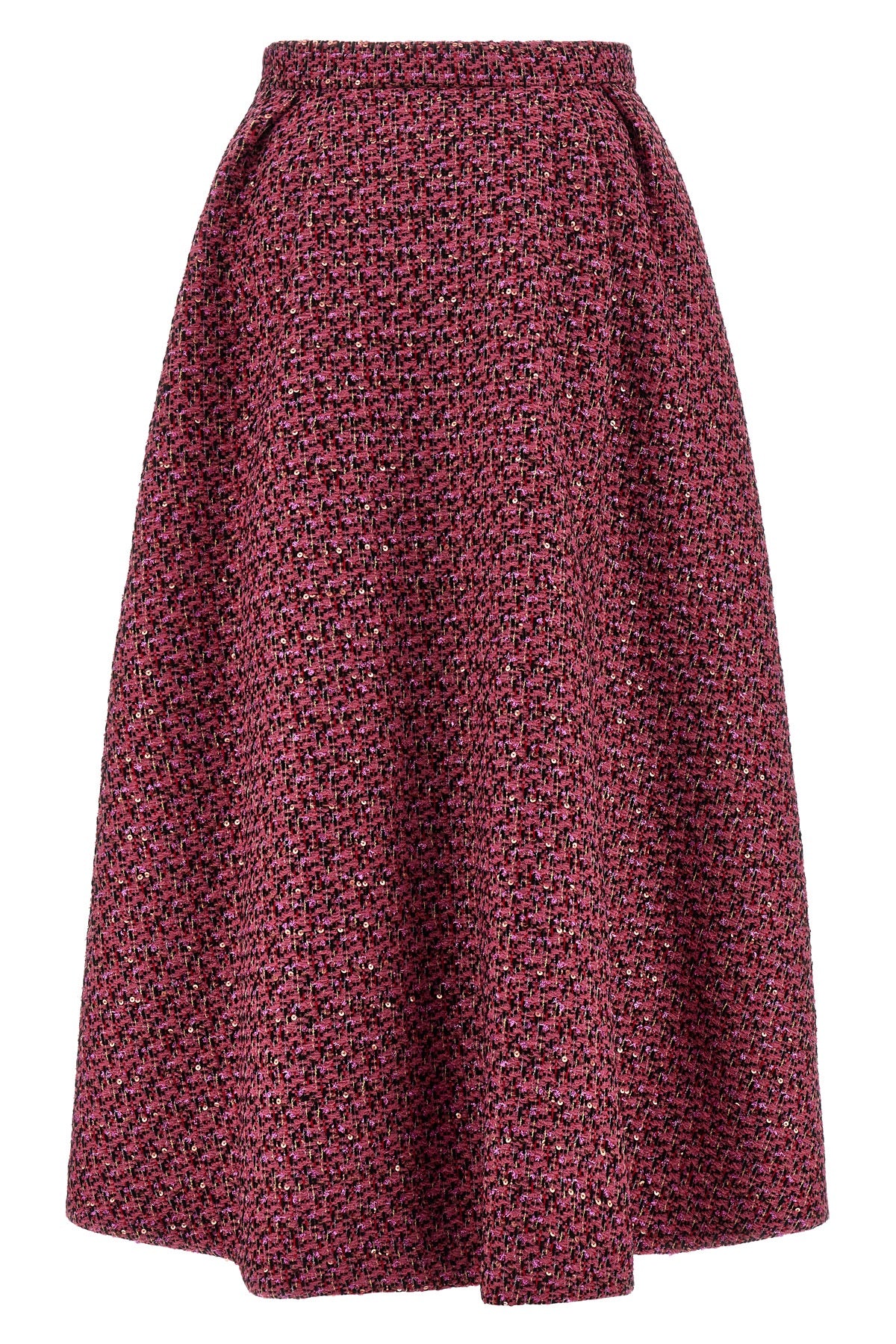 full skirt in wool blend tweed