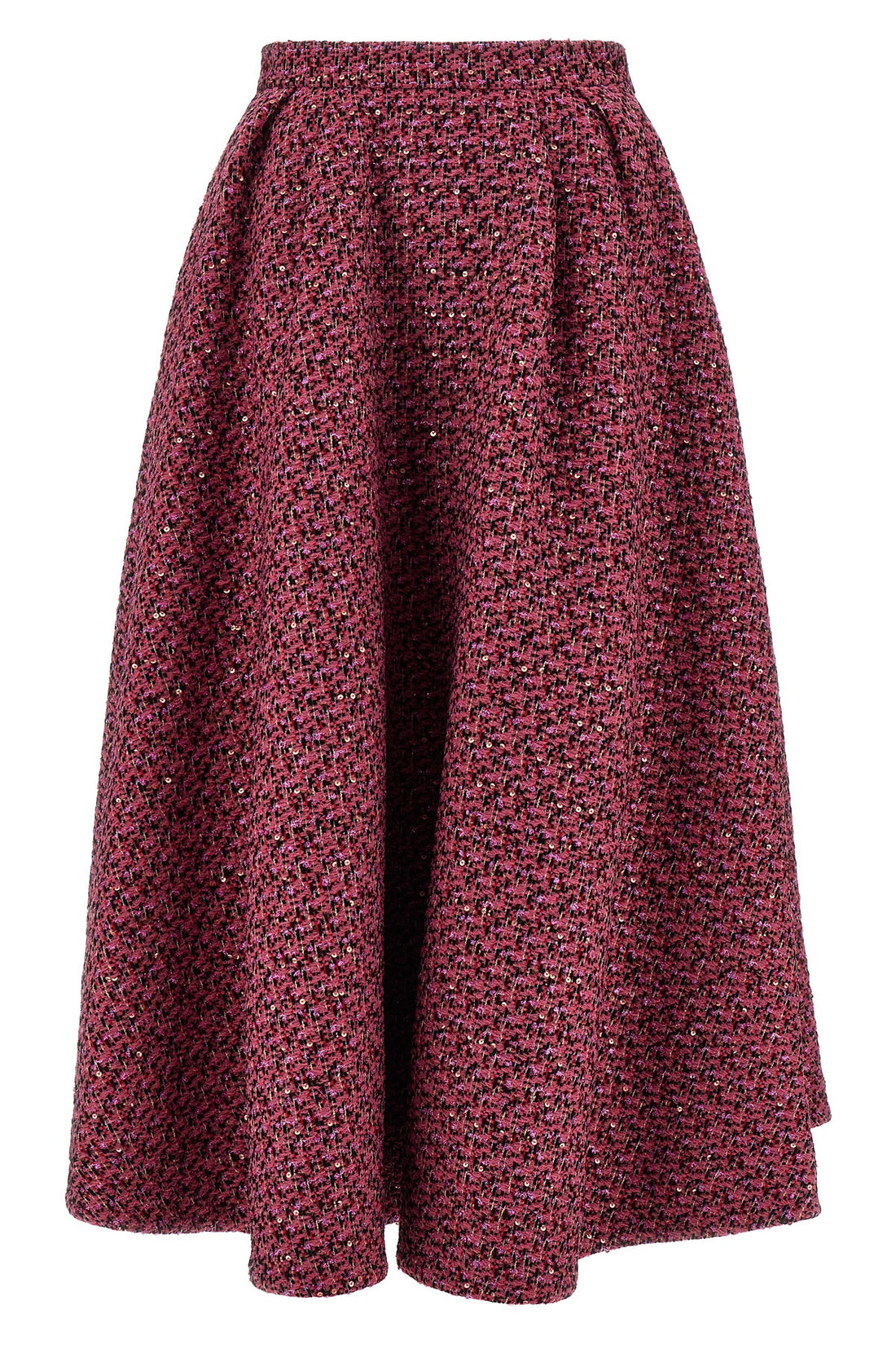 ALESSANDRA RICH 38 full skirt in wool blend tweed