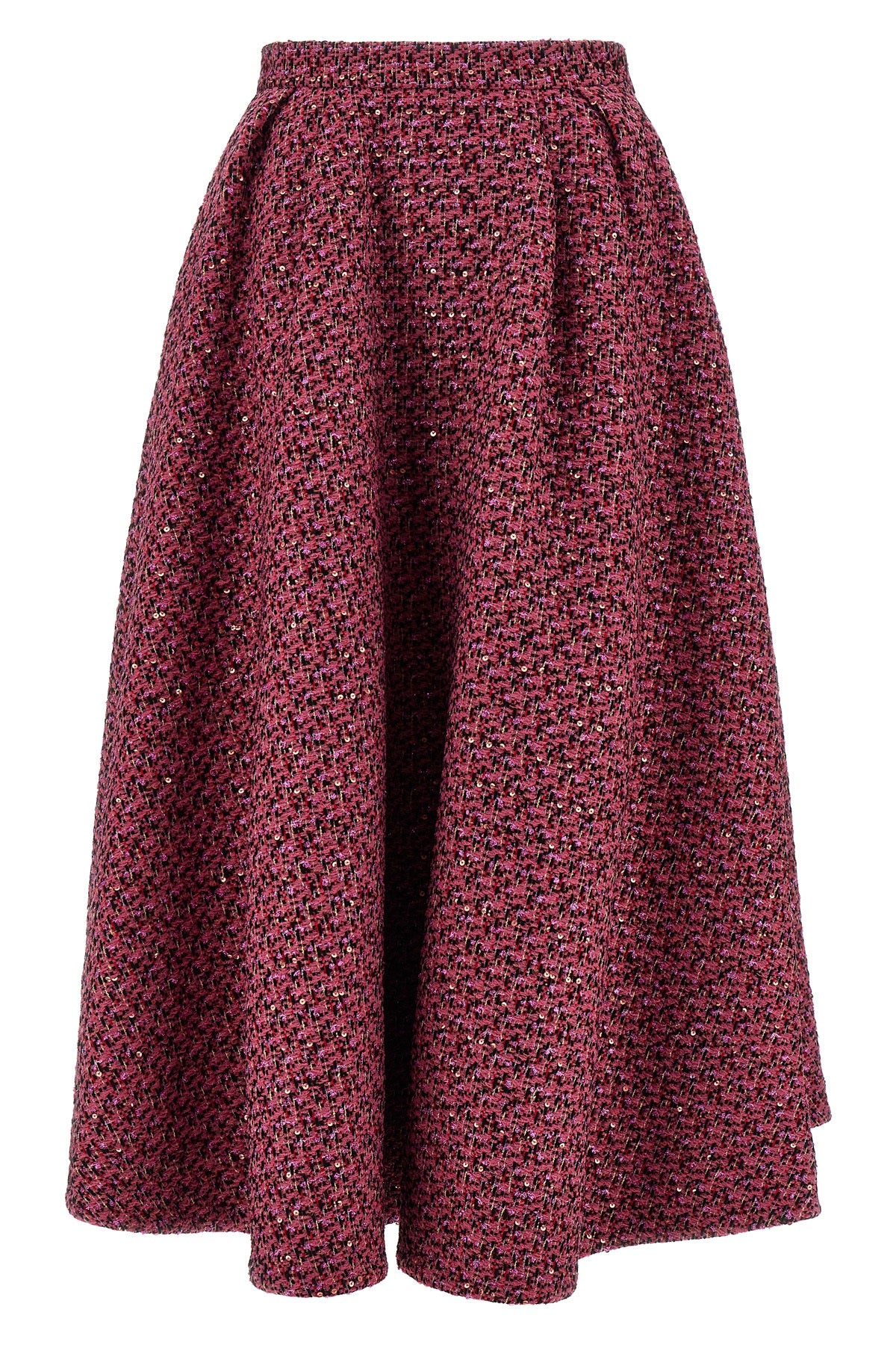 full skirt in wool blend tweed