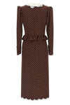 polka dot midi polka dot silk dress