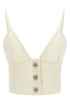 knitted wool blend top