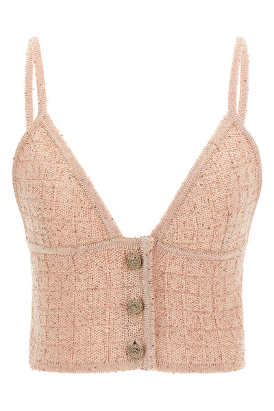 knitted wool blend top
