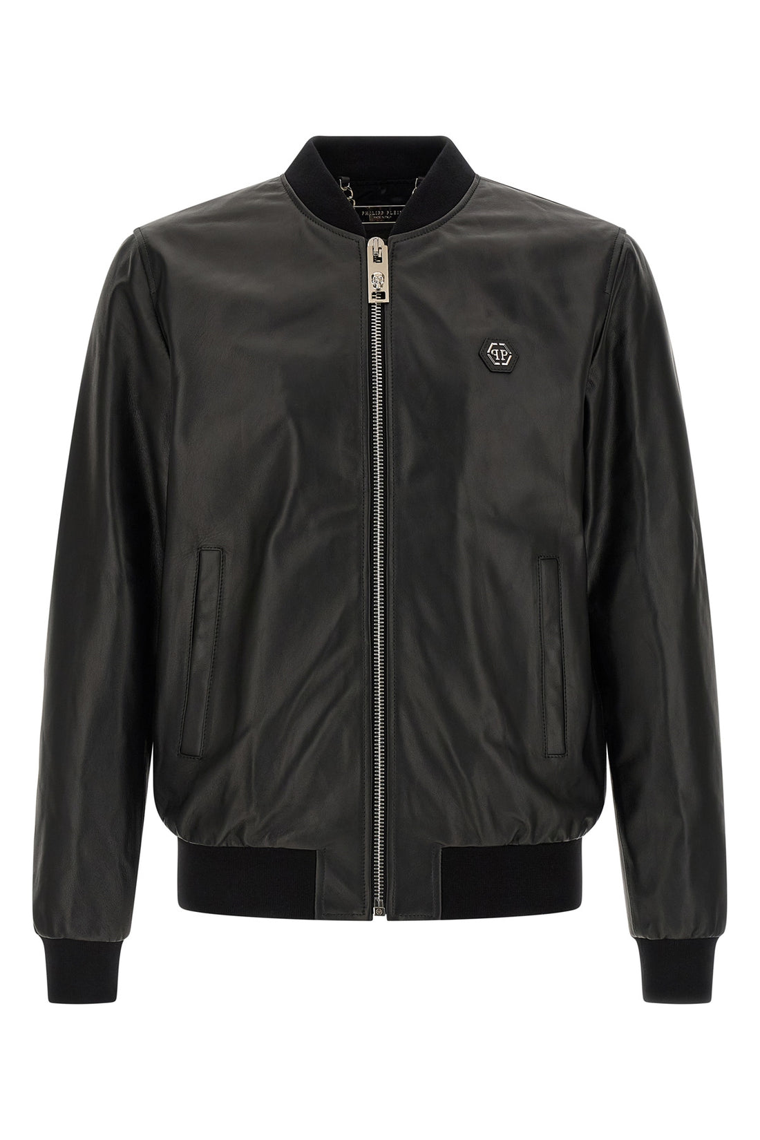 PHILIPP PLEIN L billy leather bomber jacket