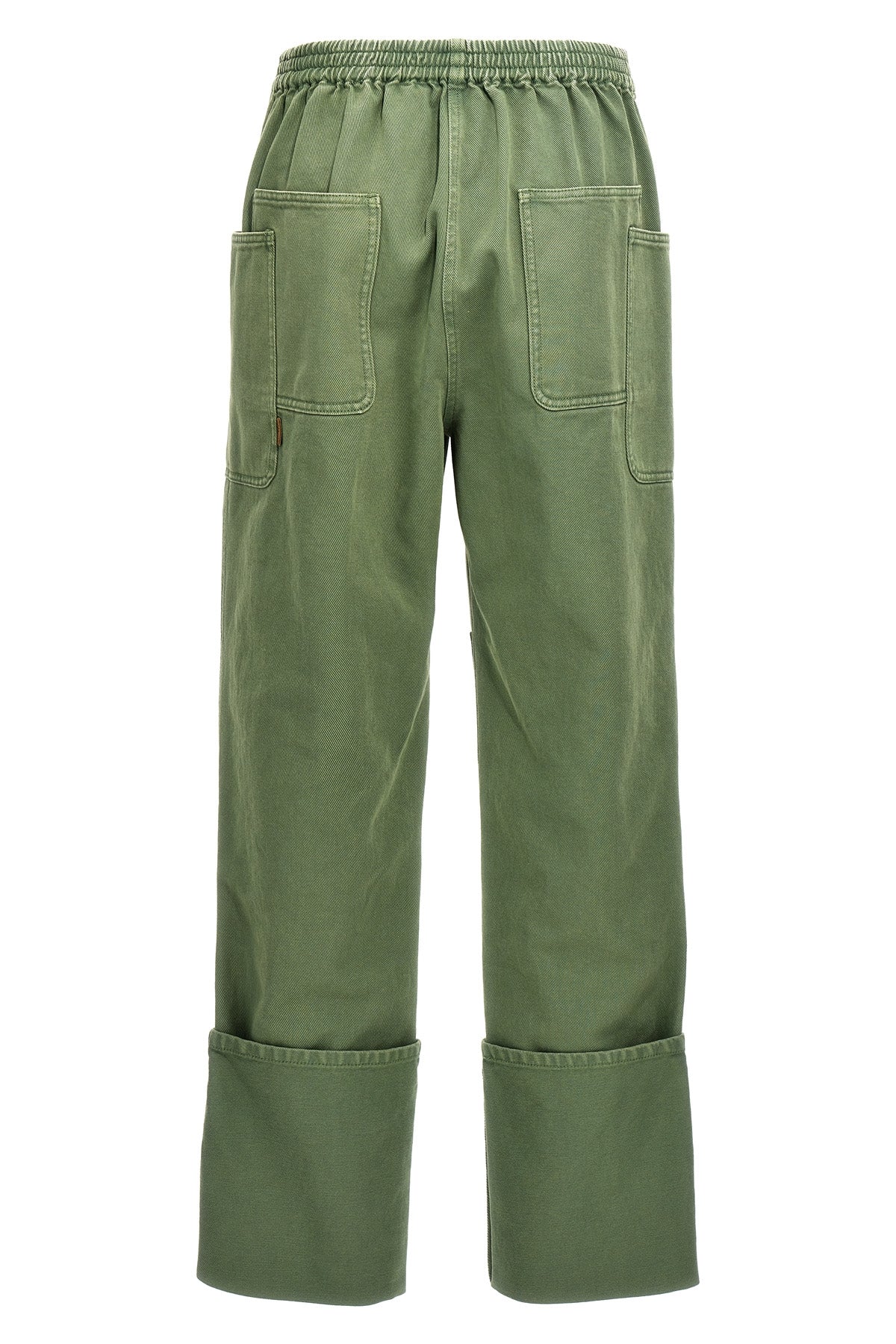 facella heavy drill trousers of garment-dyed cotton