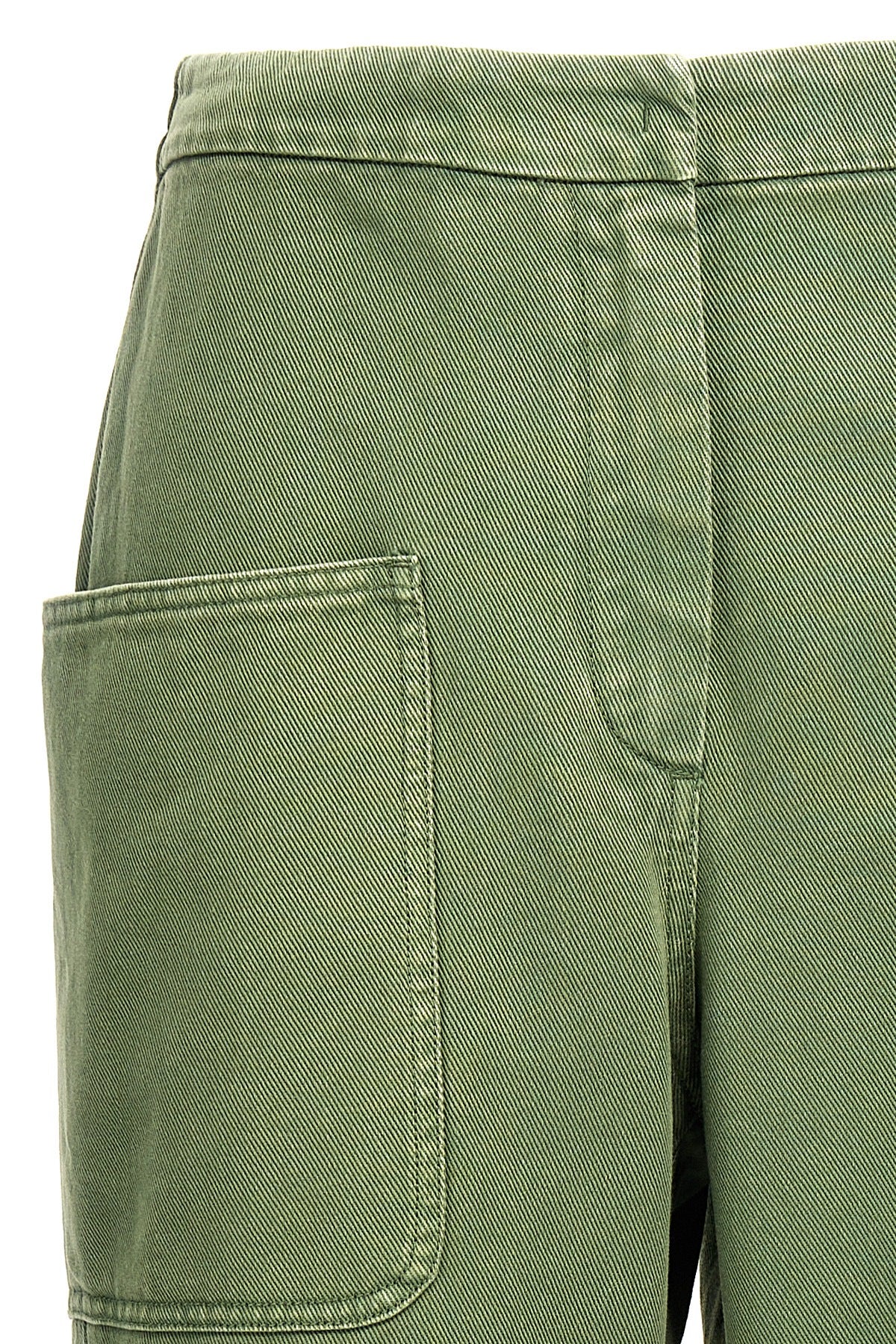 facella heavy drill trousers of garment-dyed cotton