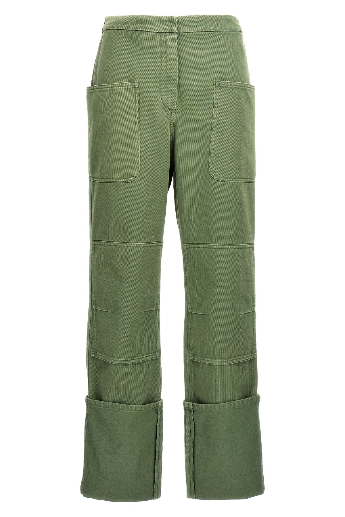 facella heavy drill trousers of garment-dyed cotton