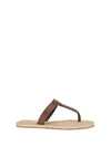 babylone leather thong sandals