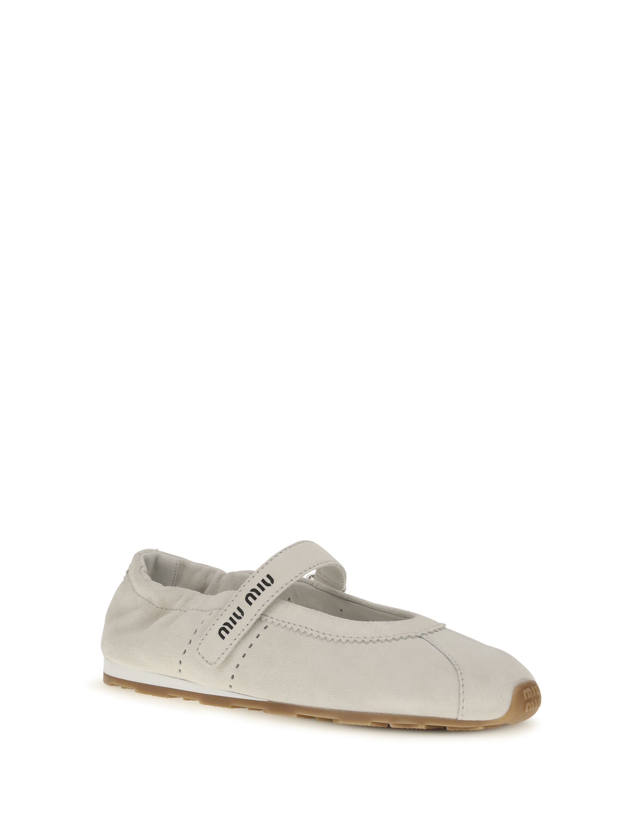 plume suede ballerinas
