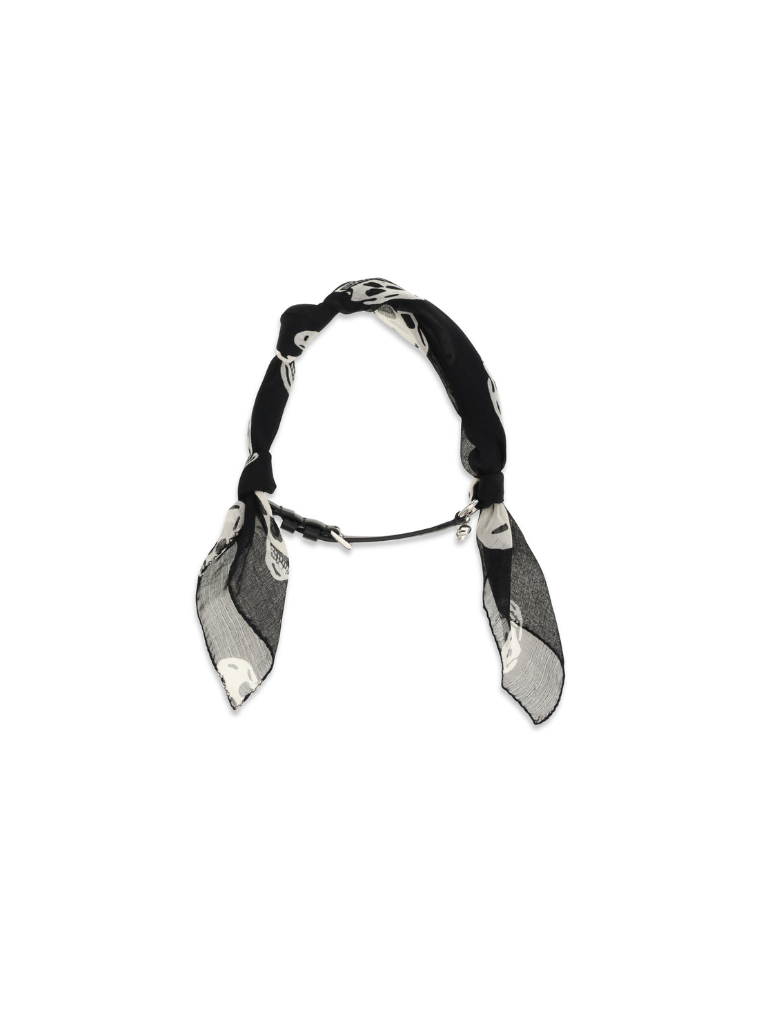 ALEXANDER MCQUEEN OS double-wrap skull scarf bracelet
