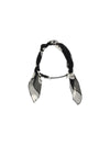double-wrap skull scarf bracelet
