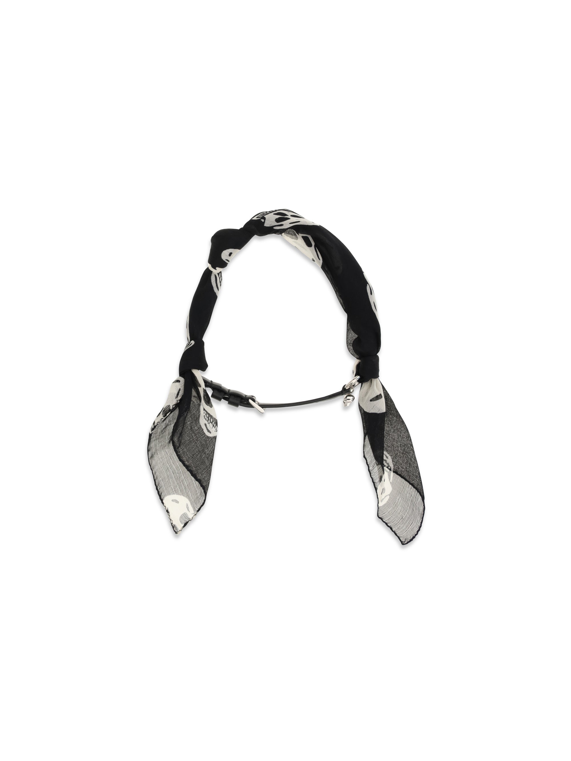 double-wrap skull scarf bracelet