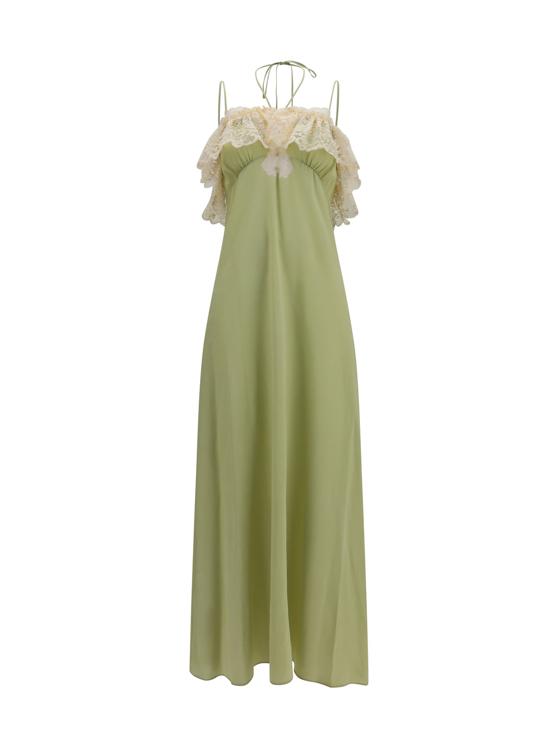 CHLOÉ 36 silk dress with lace details
