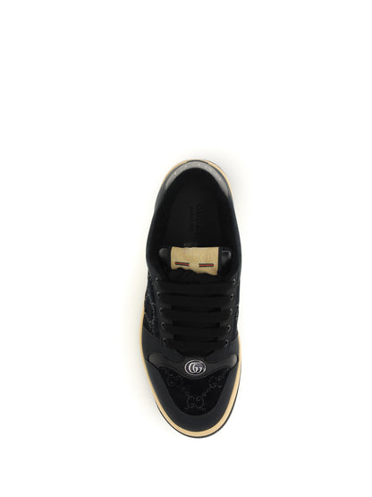 GUCCI 36 gg crystal screener sneakers
