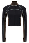 color block top in technical fabric