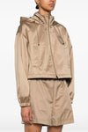 tech silk anorak crop model