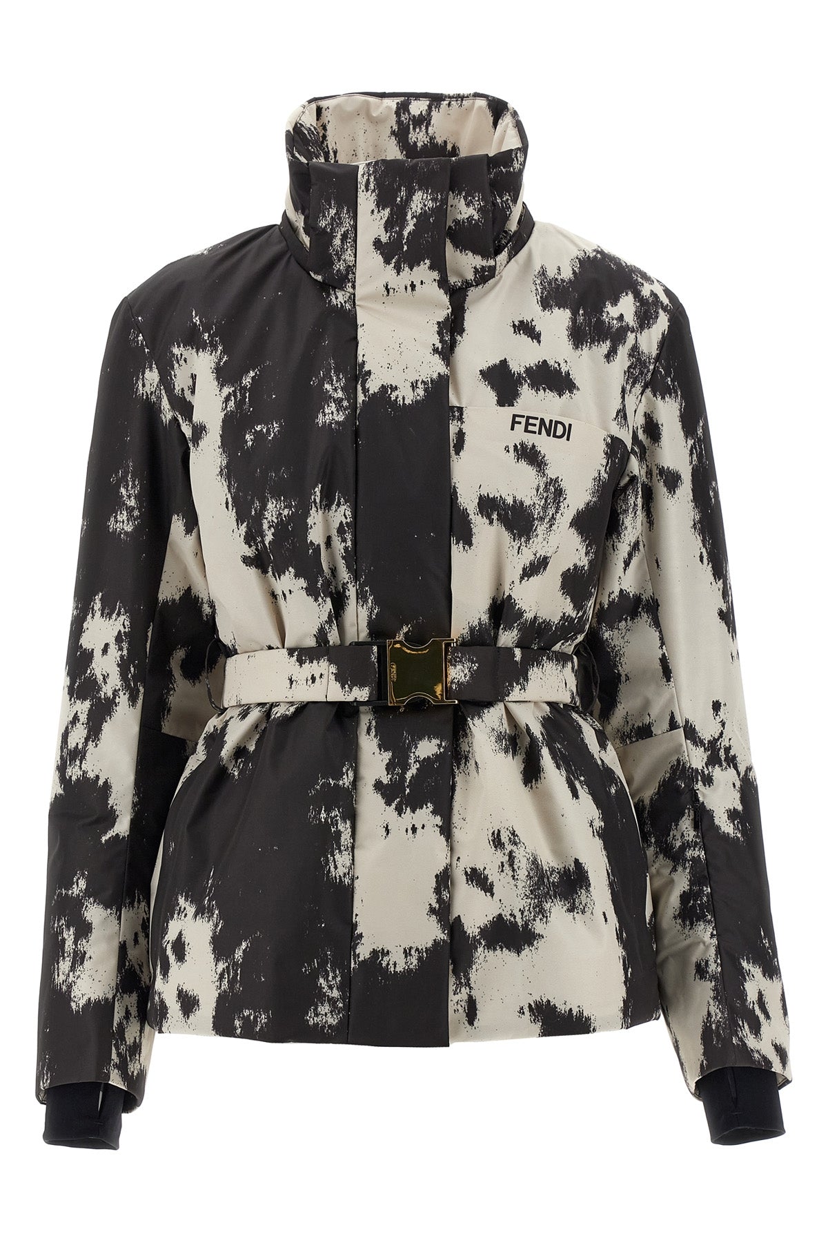 ski jacket in frosted fauna technical fabric