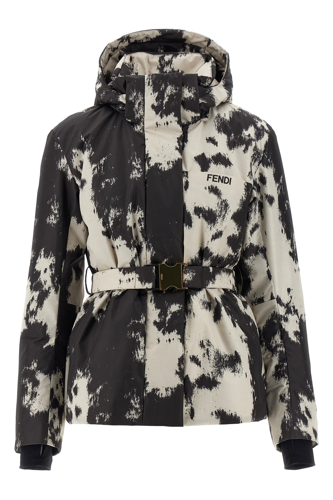 FENDI 42 ski jacket in frosted fauna technical fabric