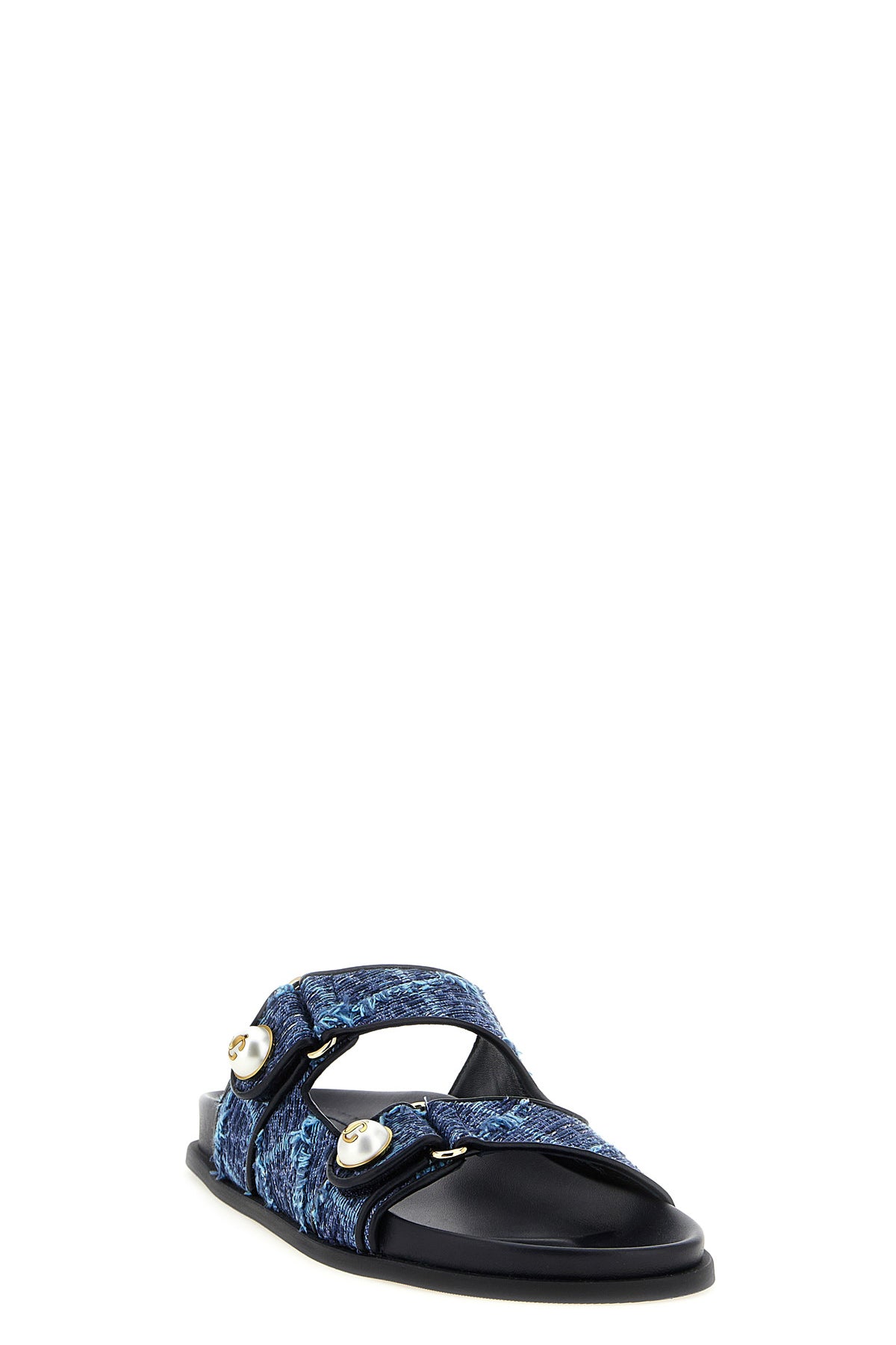 the jimmy choo fayence sandals feature a dual-band construction that combines