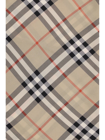 BURBERRY OS silk check scarf 