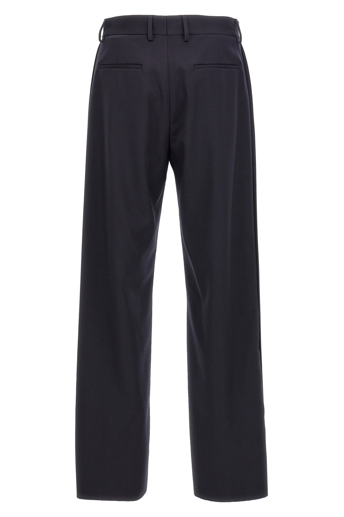 wool crêpe blend pants