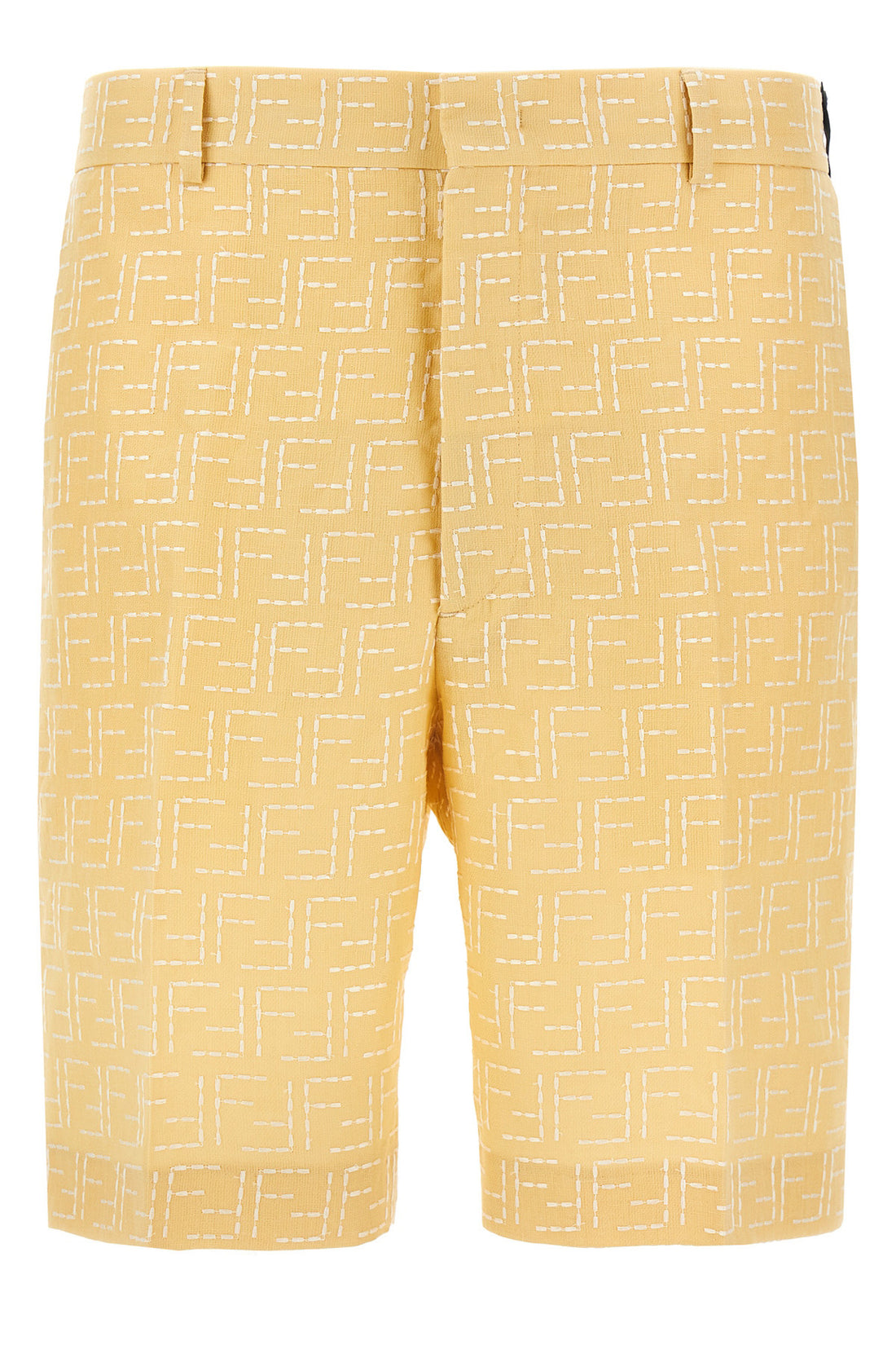 FENDI 48 ff linen jacquard bermuda shorts