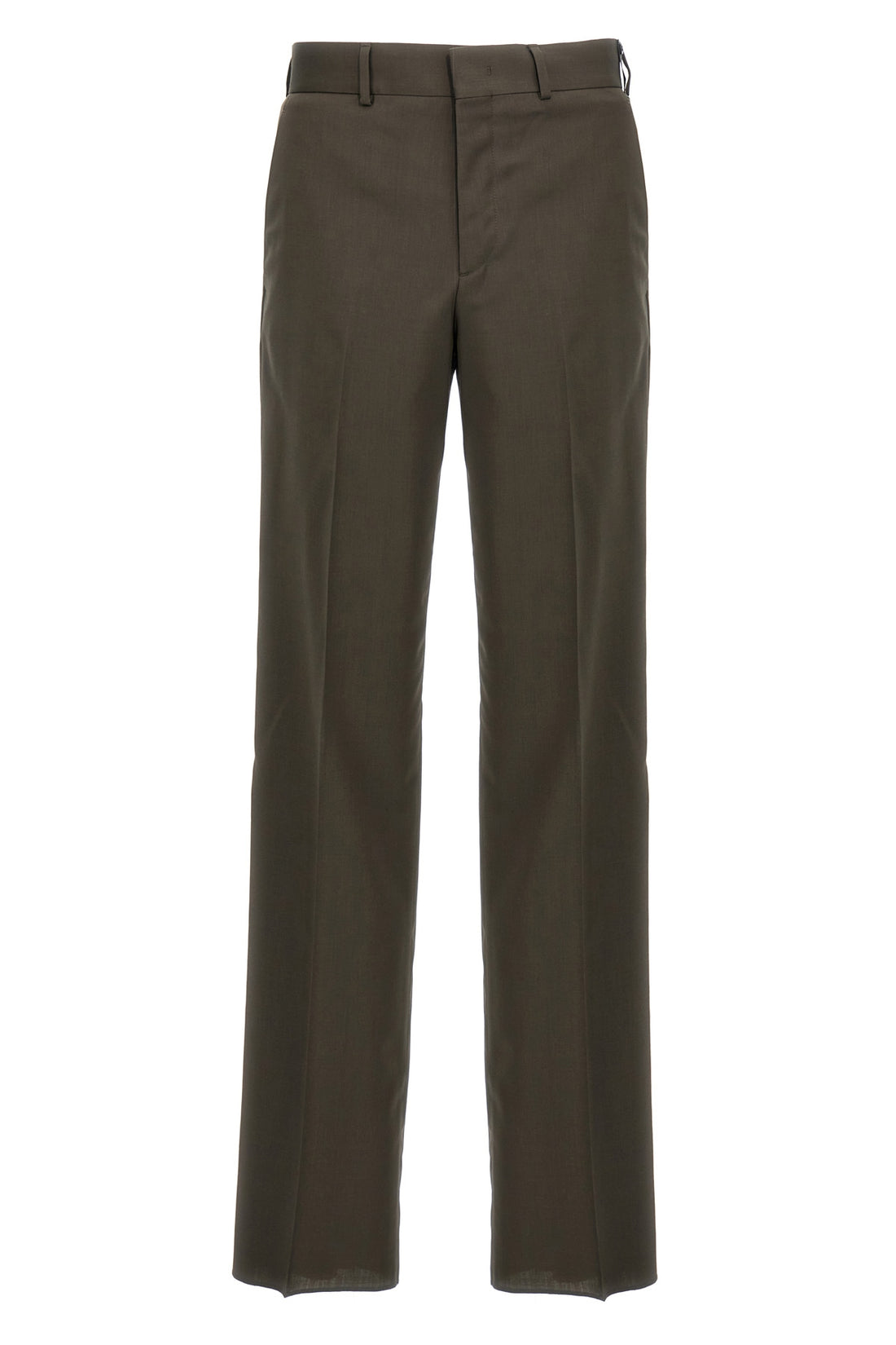 FENDI 46 cipresso wool pants