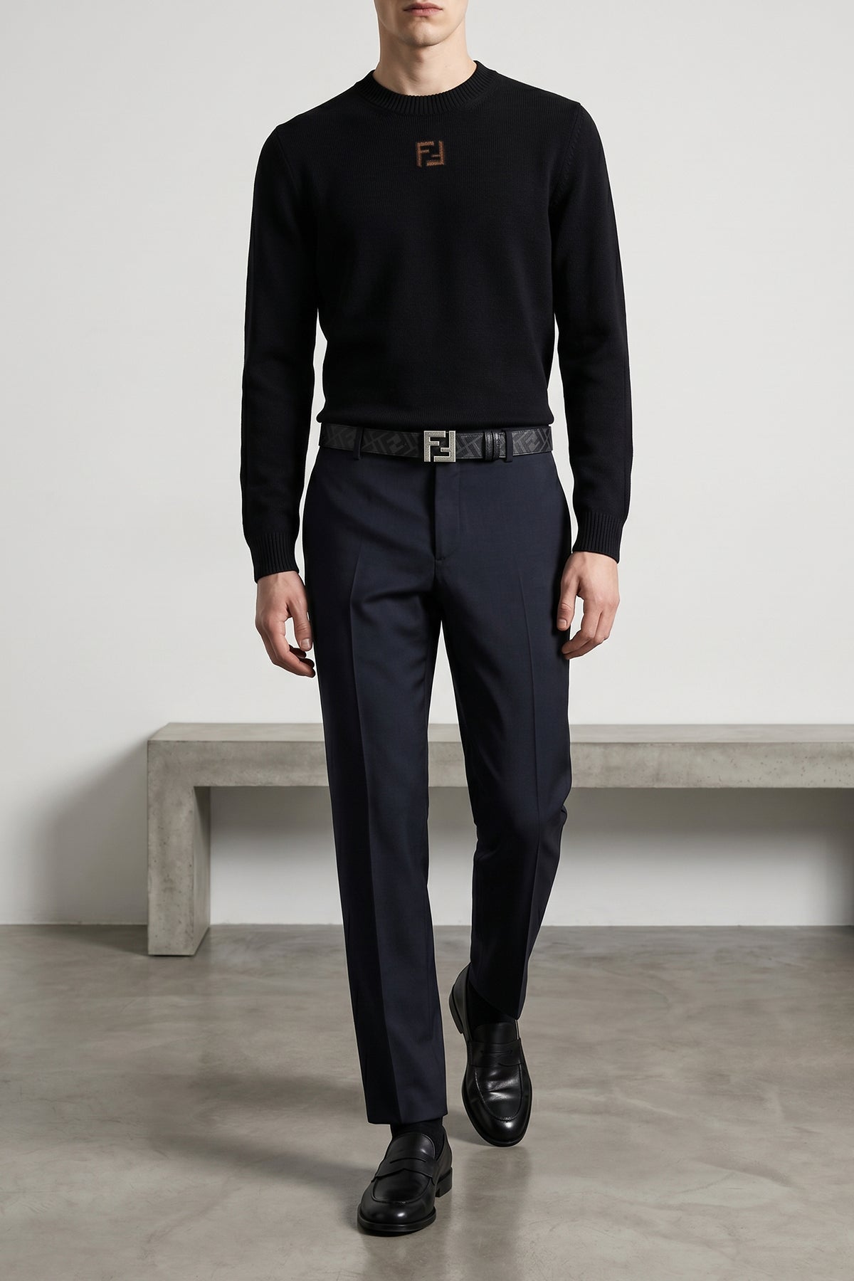 wool canvas trousers