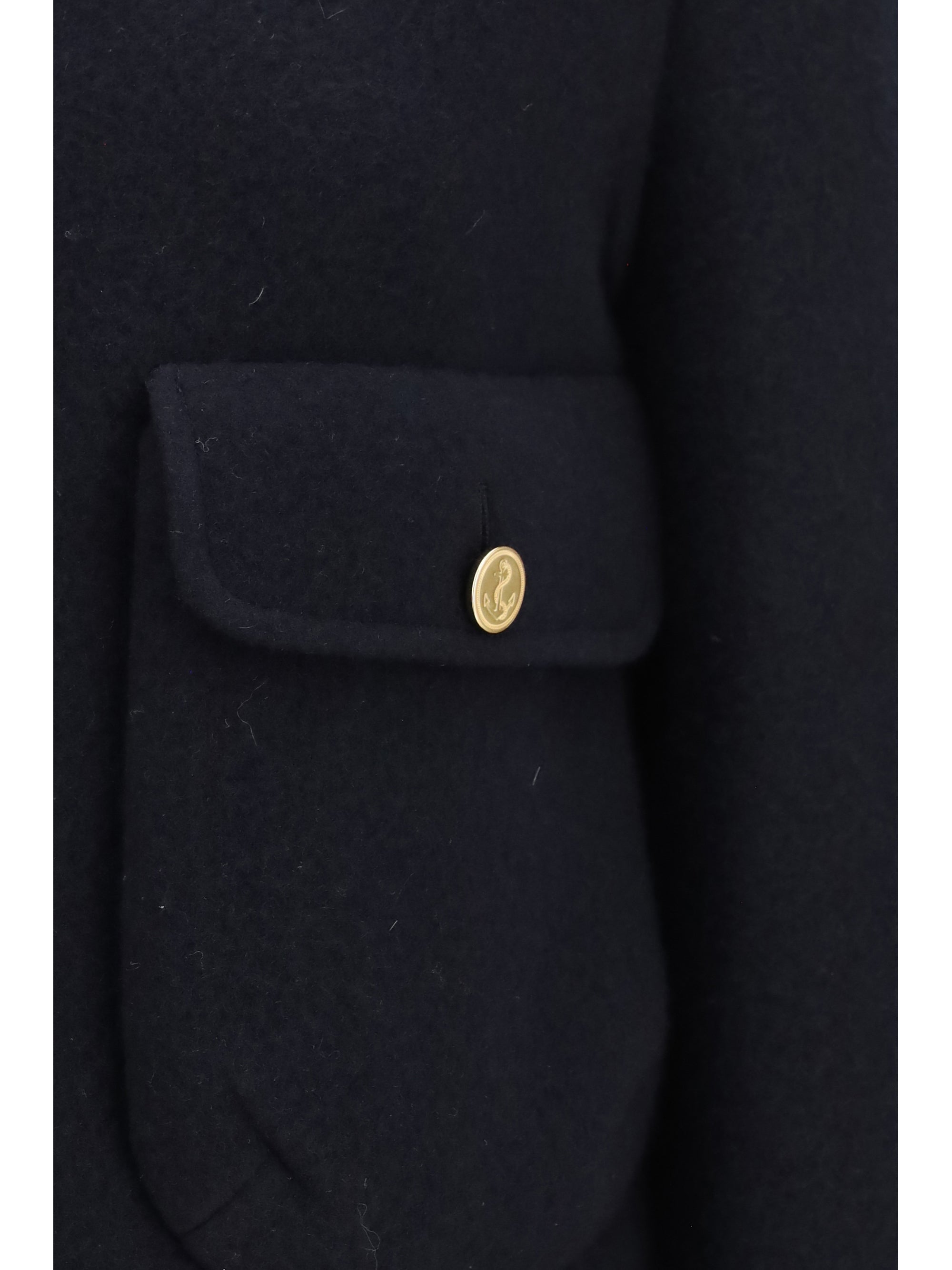 cropped virgin wool jacket
