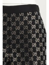 GUCCI 42 tweed wool lamé embroidered shorts