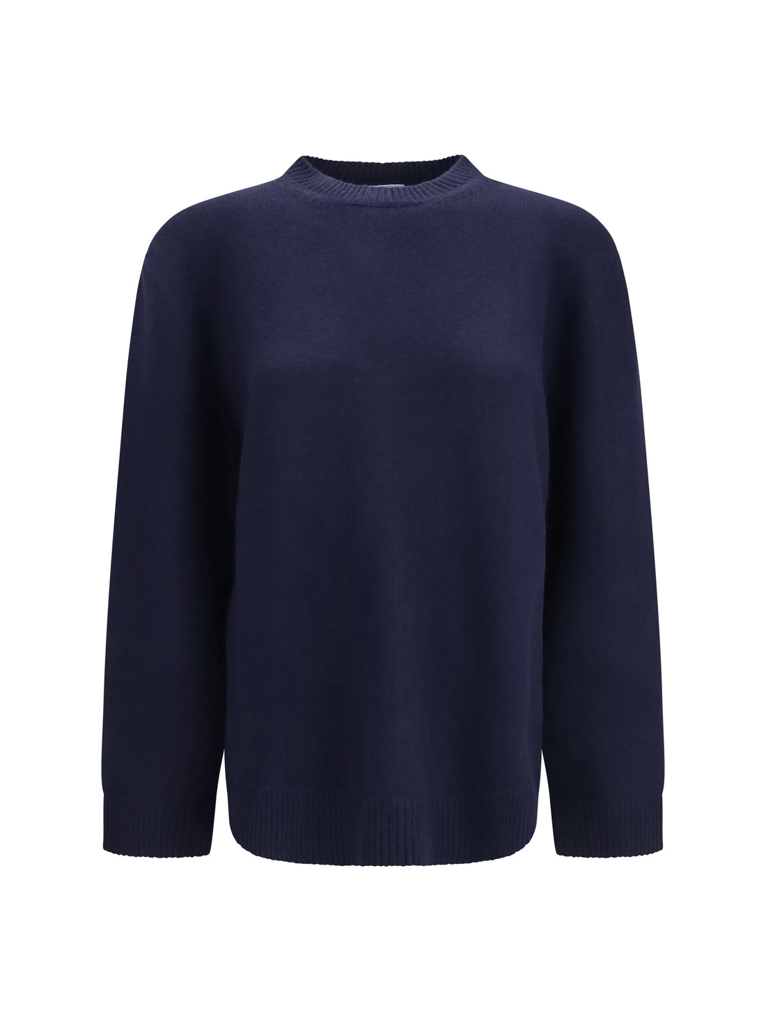 PRADA 38 crewneck sweater with suede elbow patches