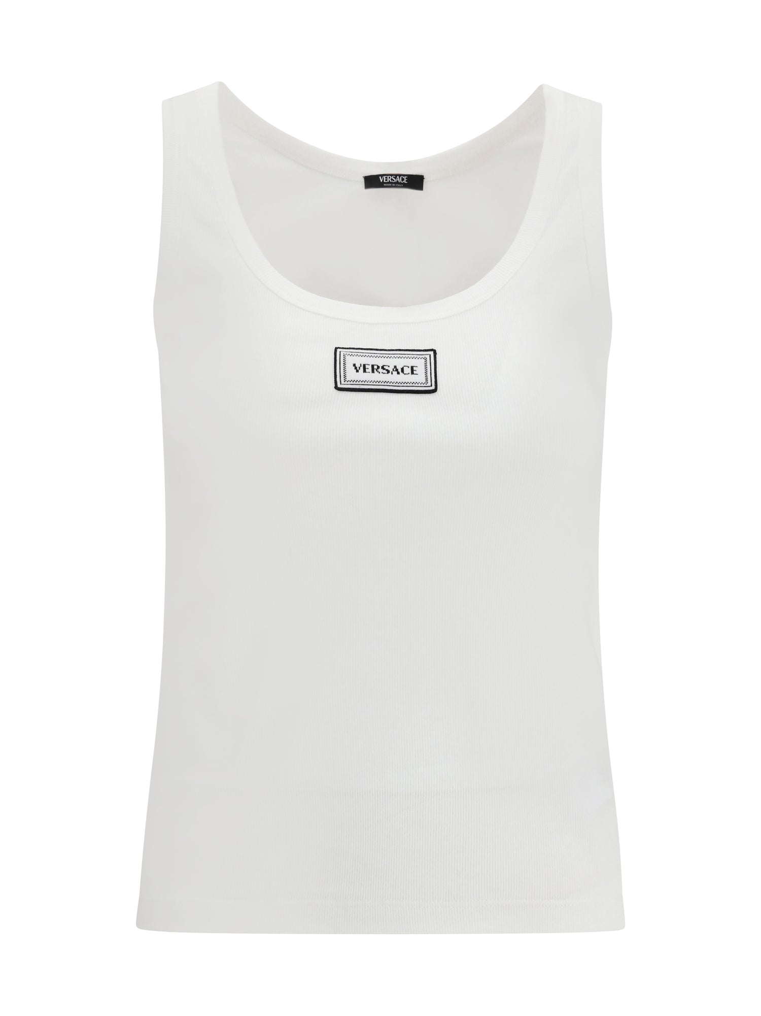 VERSACE 38 tank top in cotton rib stretch