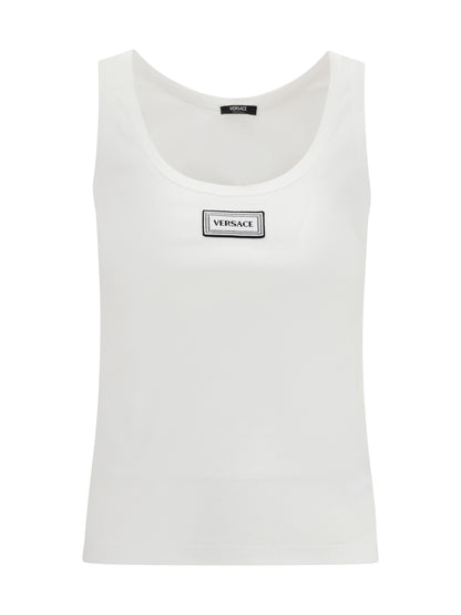 VERSACE 38 tank top in cotton rib stretch