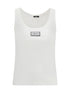 VERSACE 38 tank top in cotton rib stretch