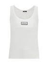 tank top in cotton rib stretch