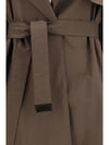 cotton-blend twill trench