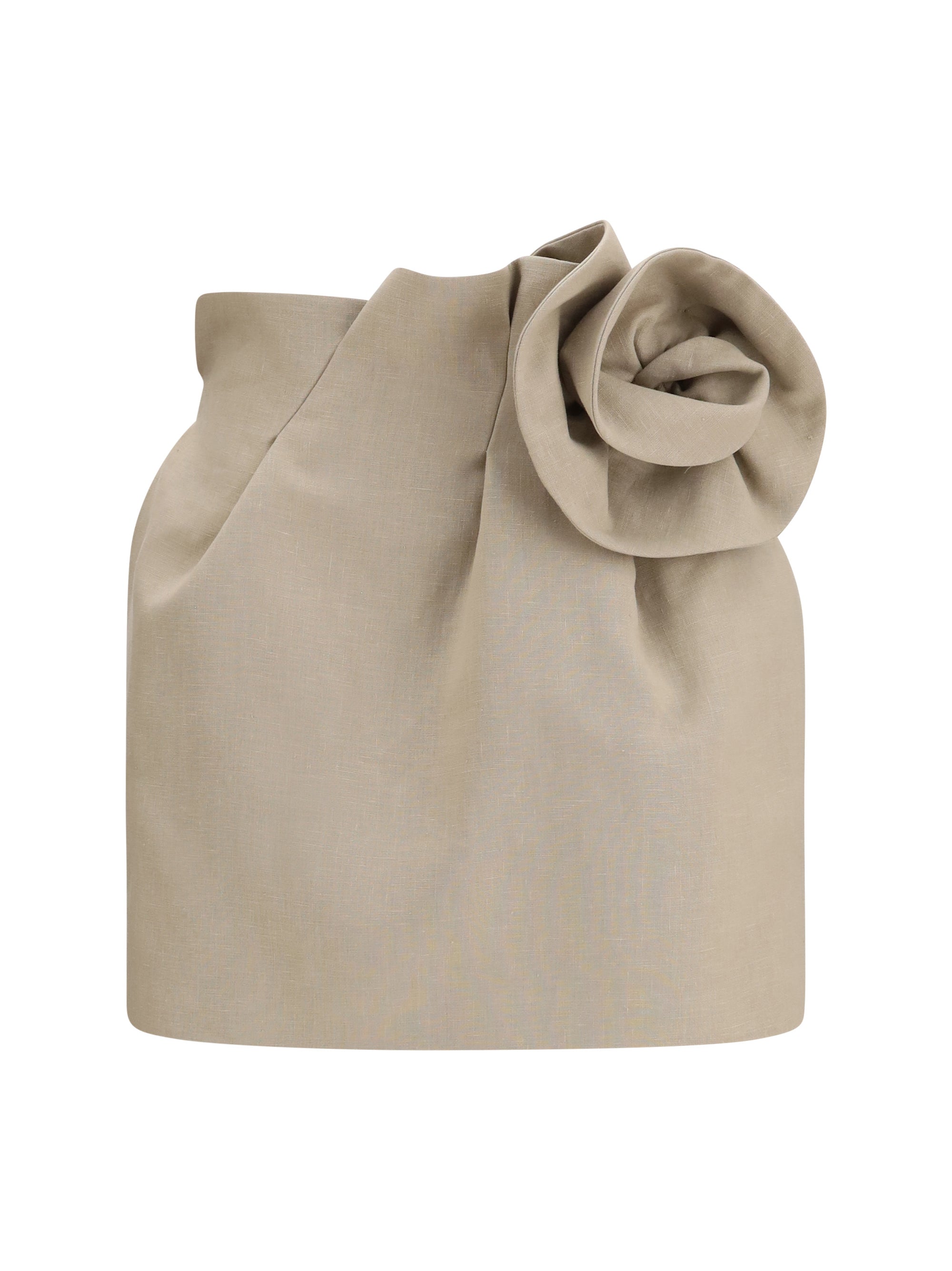 linen mini skirt